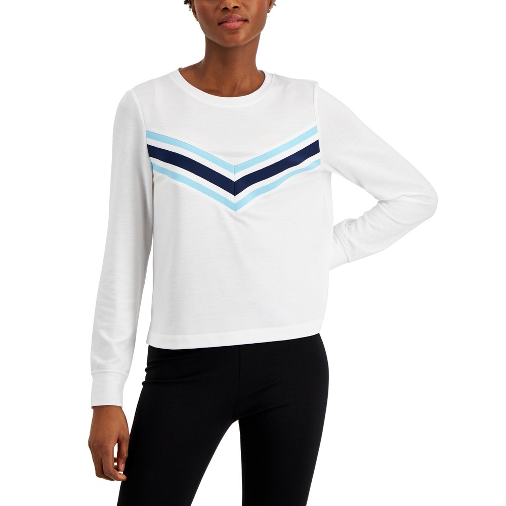 ID Ideology Women Active‎ Chevron Top White Size M